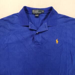 Polo by Ralph Lauren Collared Short Sleeve Polo Shirt Adult Mens Size S Blue